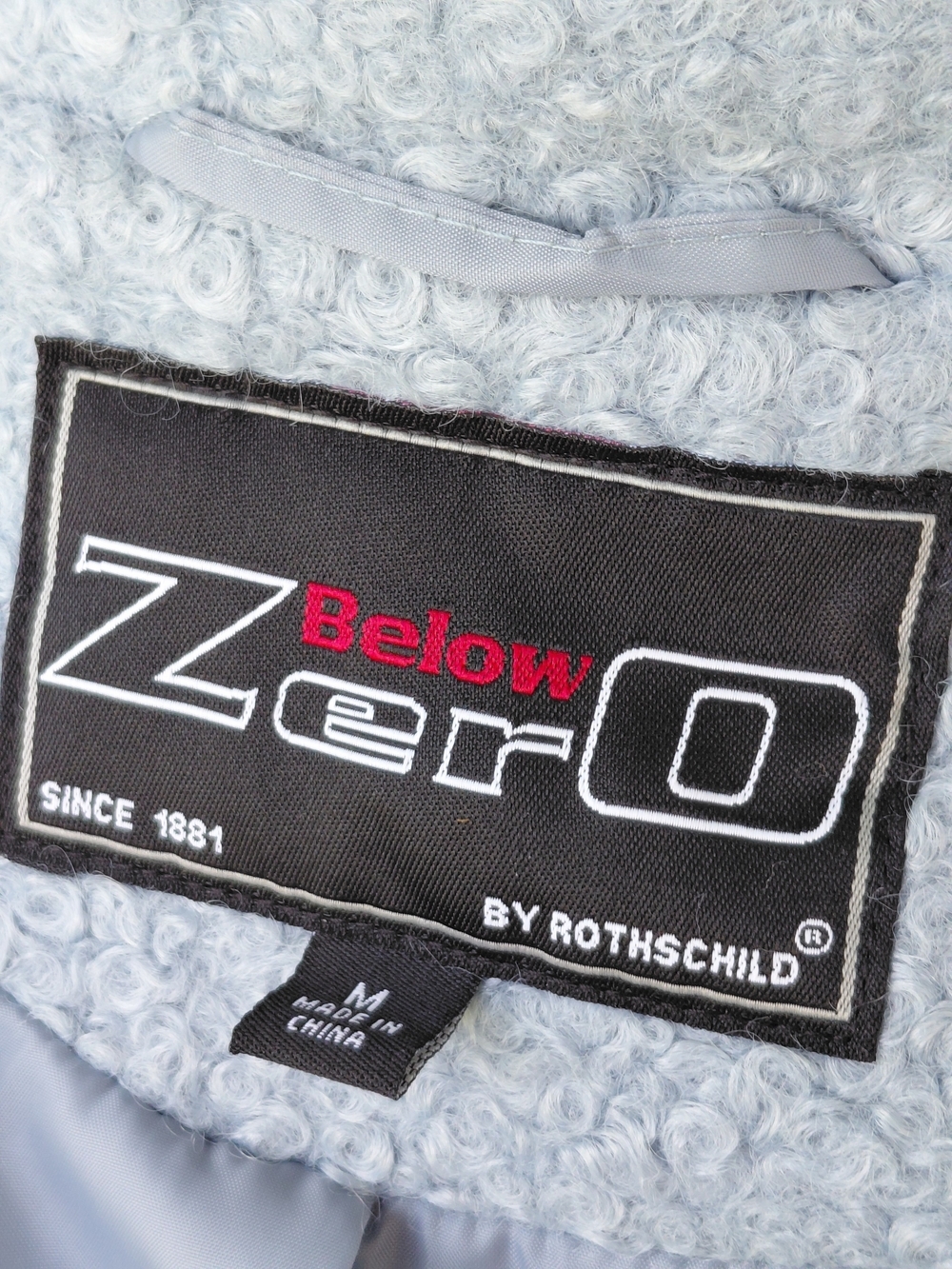 ​NWT Below Zero by Rothschild Light Blue Boucle Faux Wool Jacket Coat Size M - Picture 12 of 16